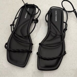 Marc Fisher Black Strappy Sandals